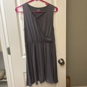 Gray Sleeveless Dress